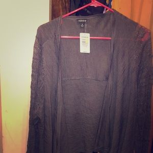 Torrid LS draped cardigan